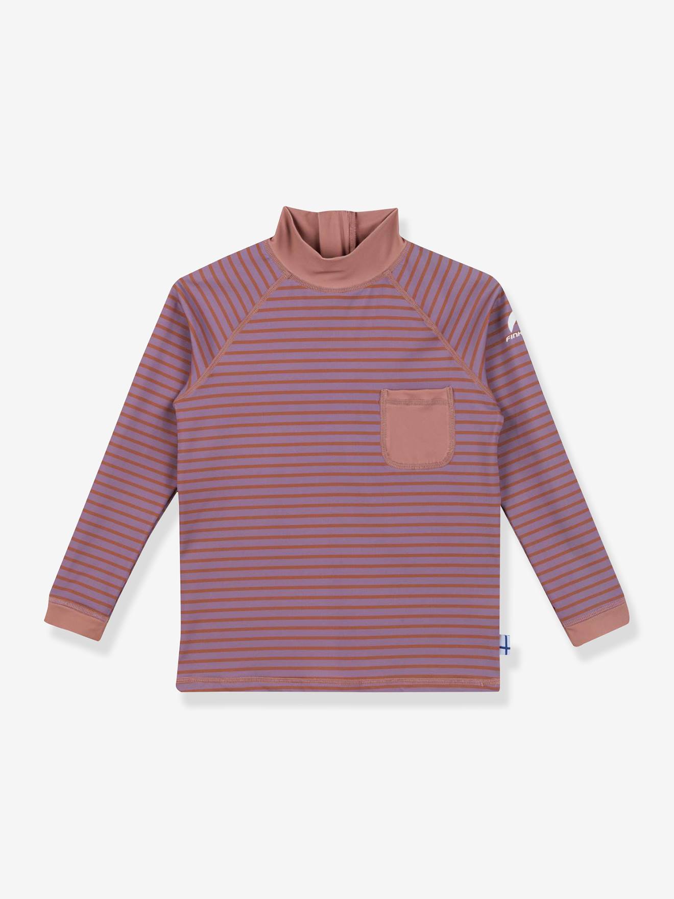 T-shirt met lange mouwen en UV-bescherming DELFIINI EKO FINKID lila afbeelding