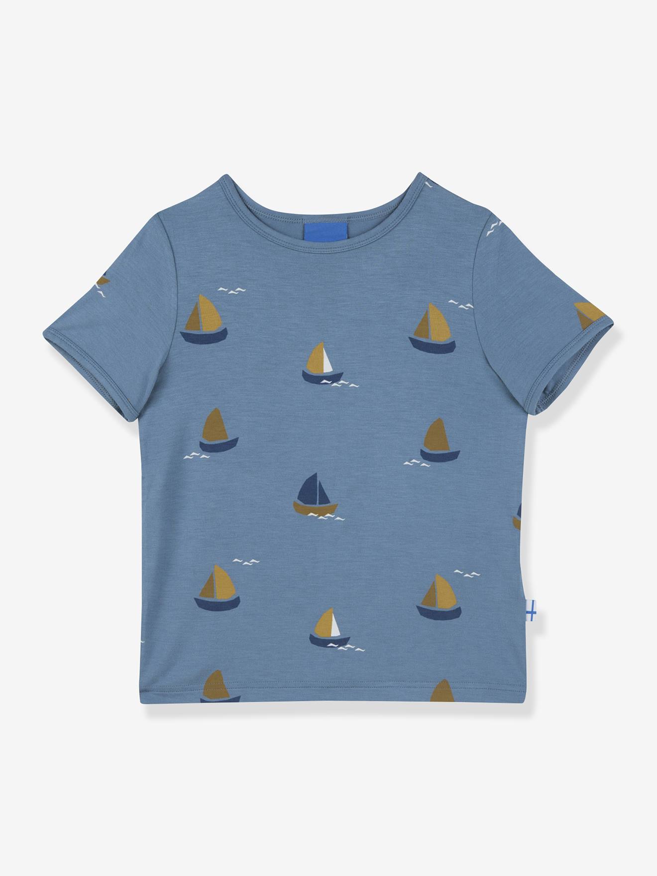 T-shirt voor meisjes met UV-bescherming ILTA SUN FINKID blauw afbeelding