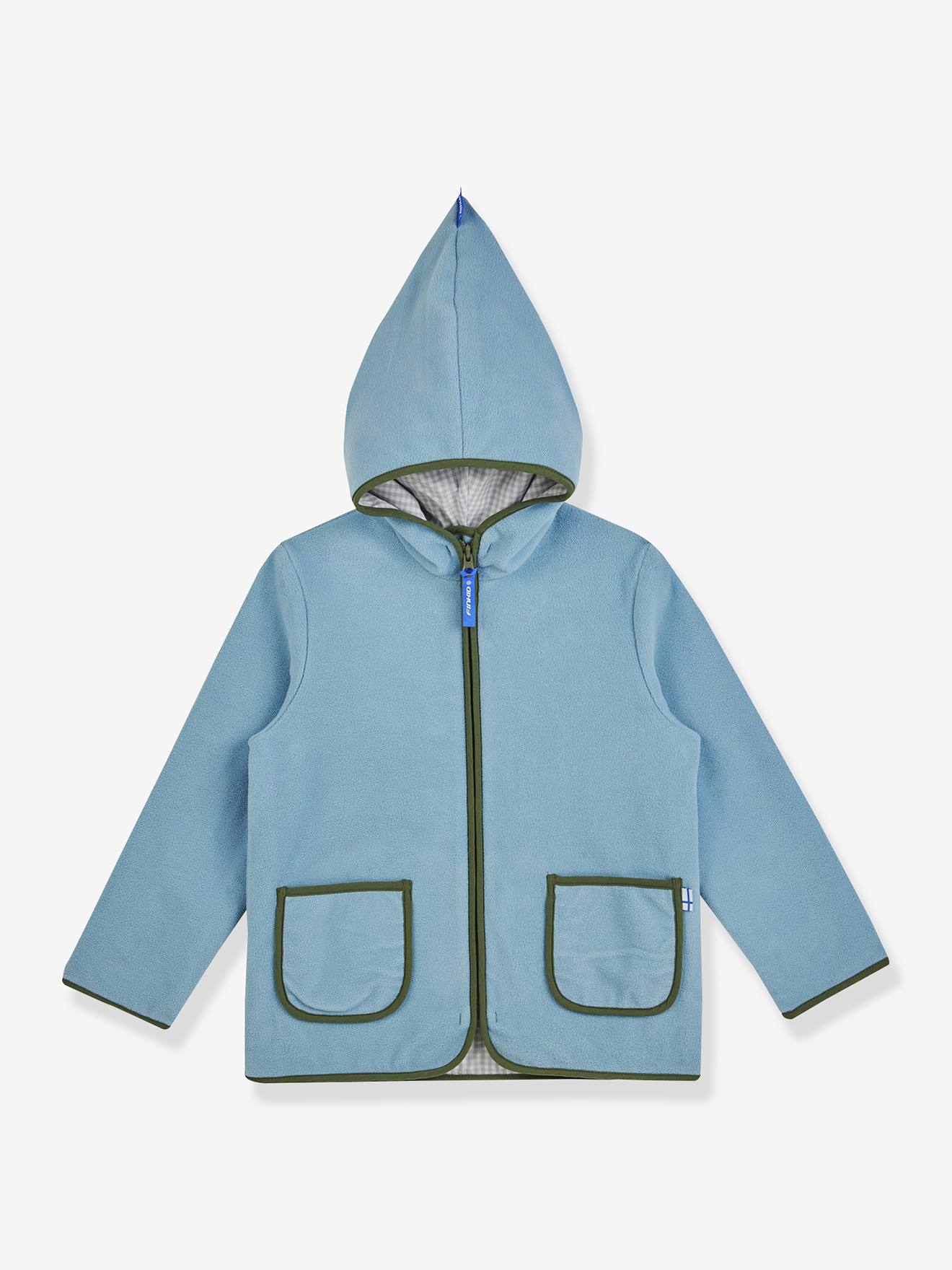 Fleece kinderjas TONTTU FINKID, zip-in binnenjas grijsblauw afbeelding