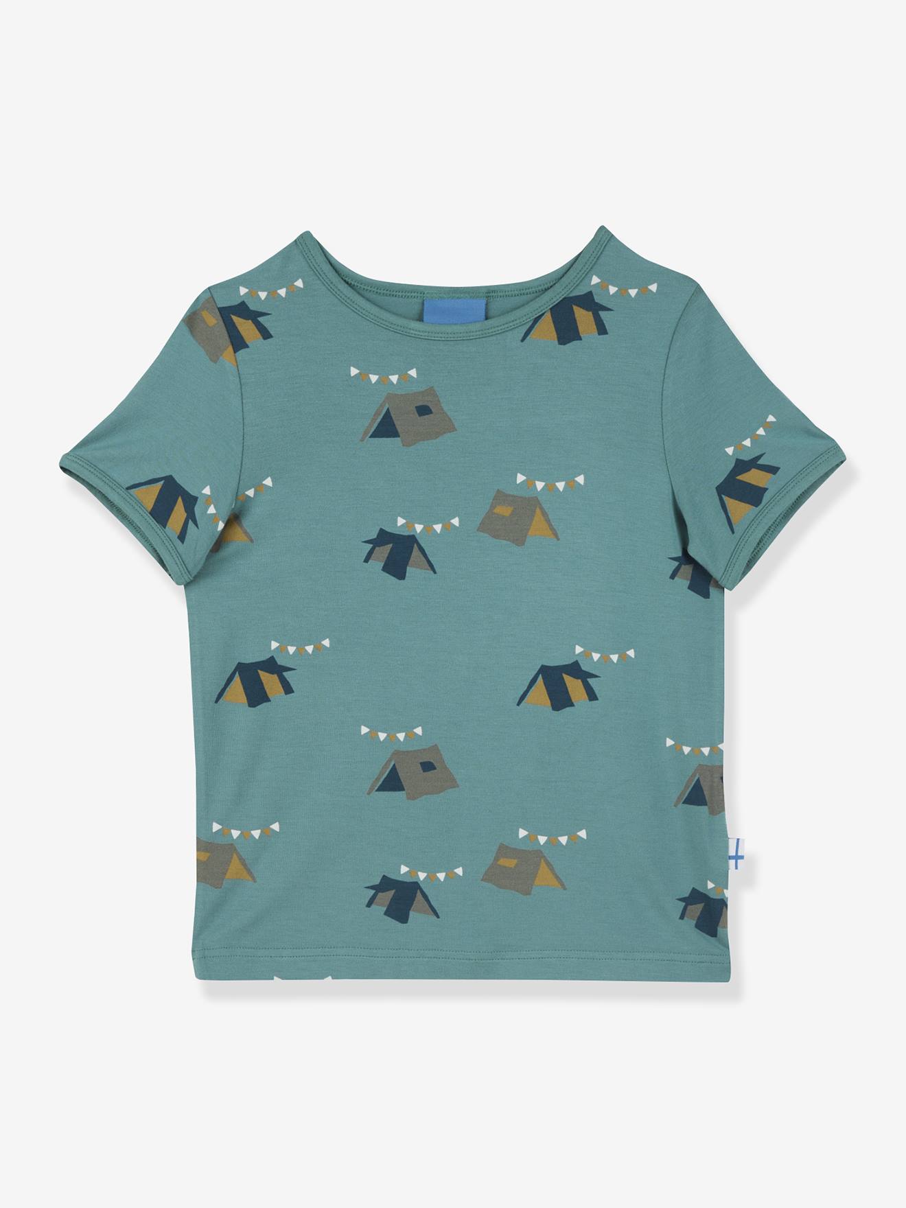 T-shirt voor meisjes met UV-bescherming ILTA SUN FINKID groen afbeelding
