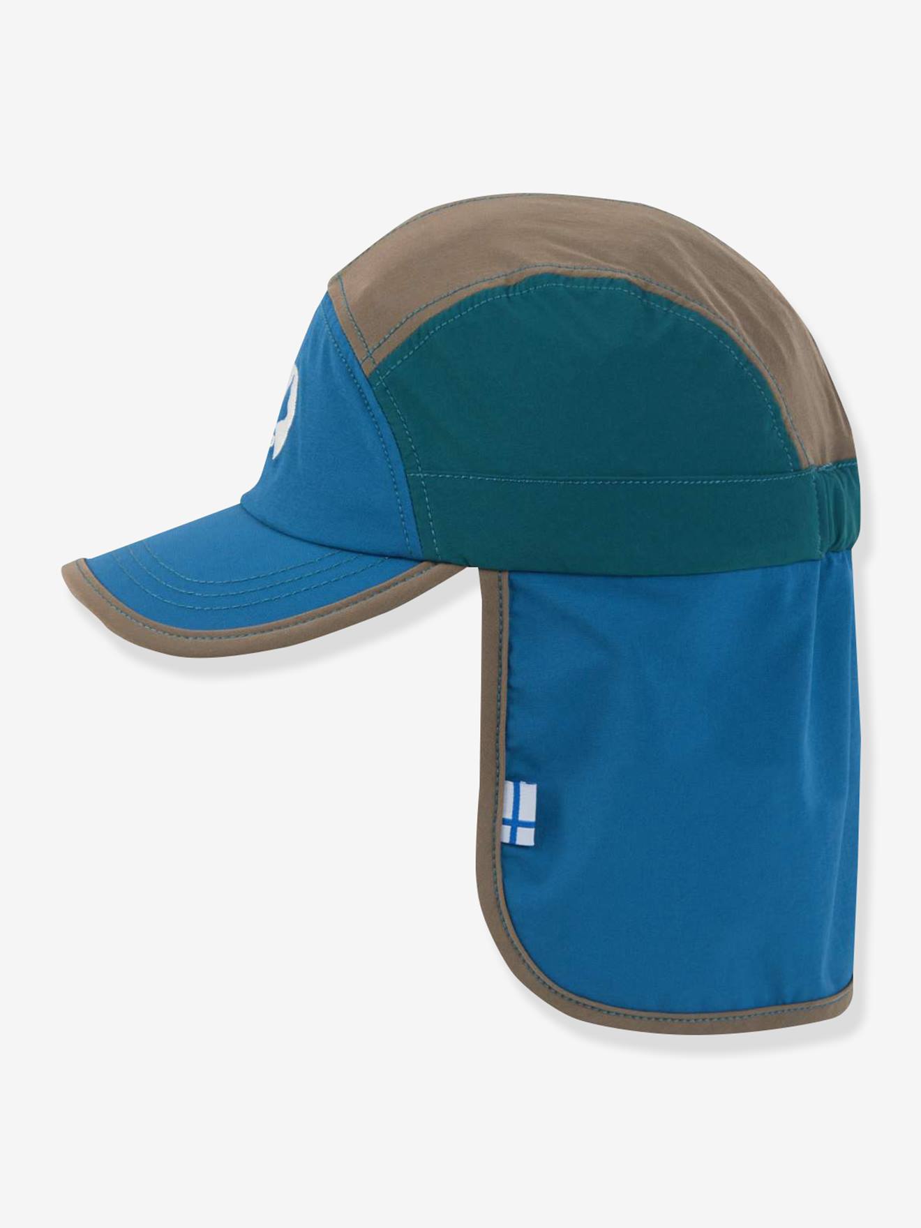 UV outdoor pet voor kinderen met nekbescherming LAKKI MOVE FINKID groen afbeelding