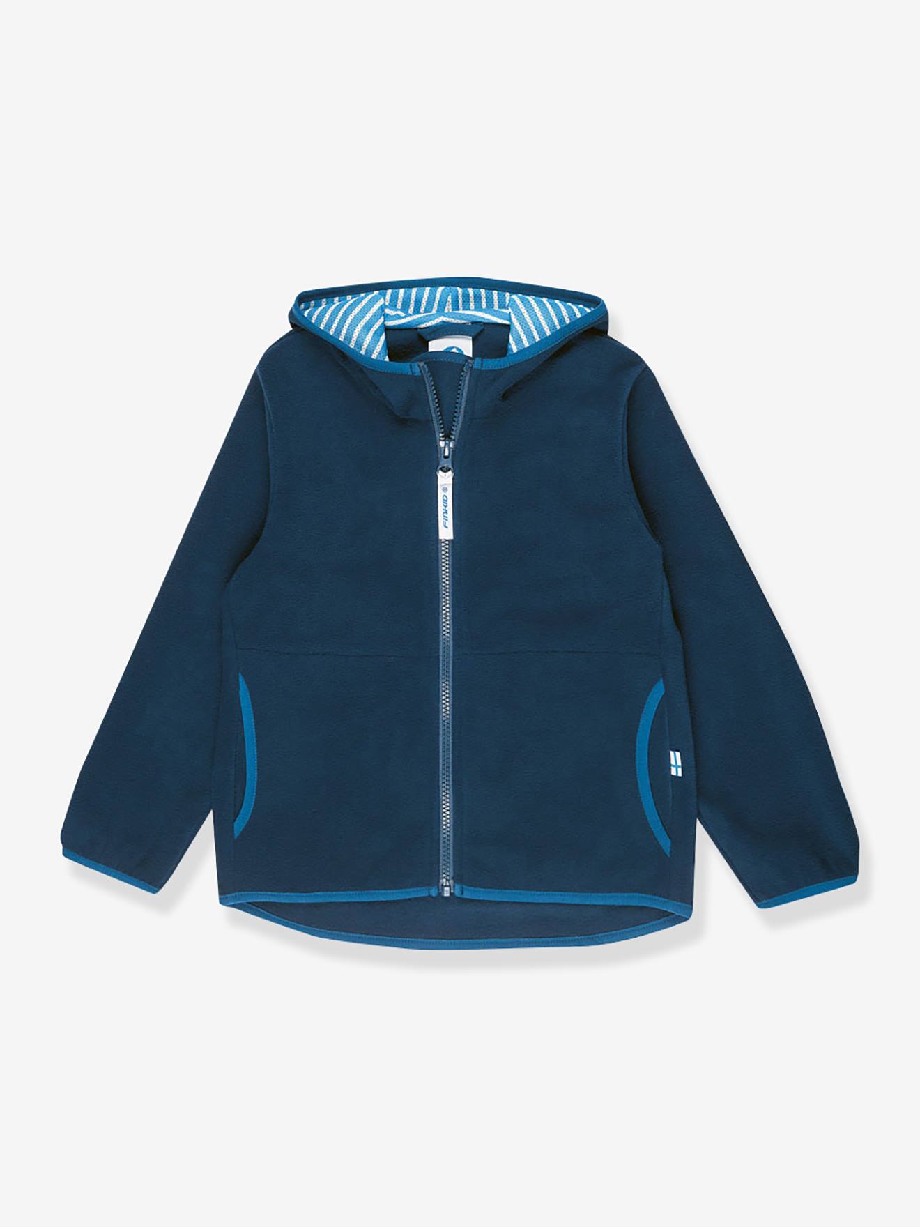 Fleece kinderjas PAUKKU FINKID, zip-in binnenjas marineblauw afbeelding