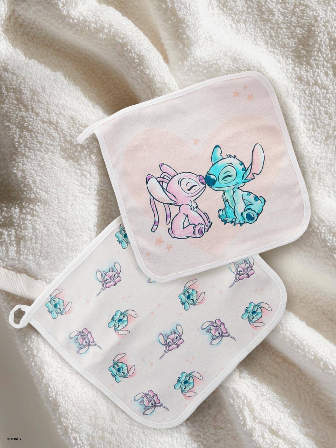 Set van 3 washandjes Disney® LILO & STITCH wit afbeelding