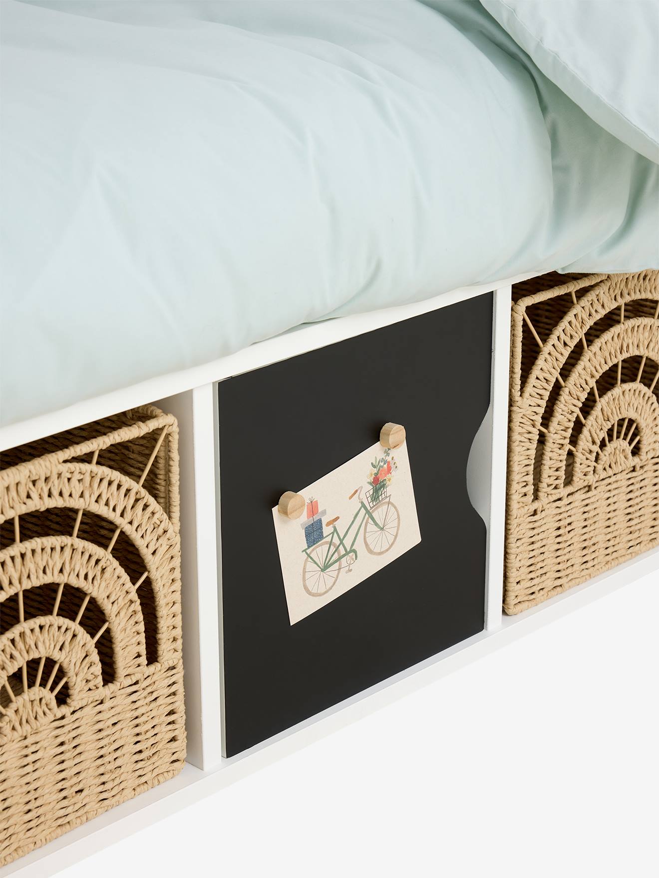 Tweekleurige deur voor vakkenkasten wit