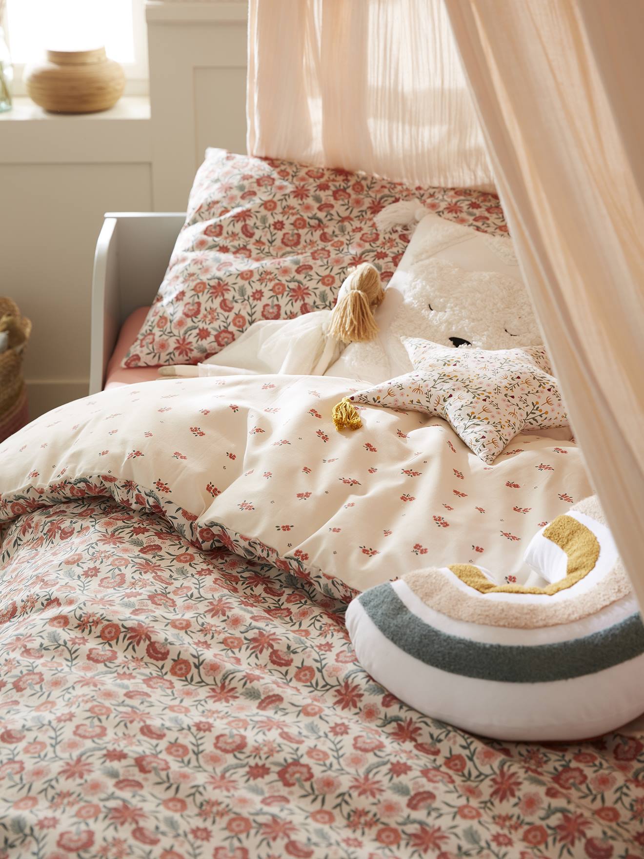 Set dekbedovertrek + kussensloop voor kinderen GIPSY Oeko-Tex¨ beige /meerkleurig afbeelding