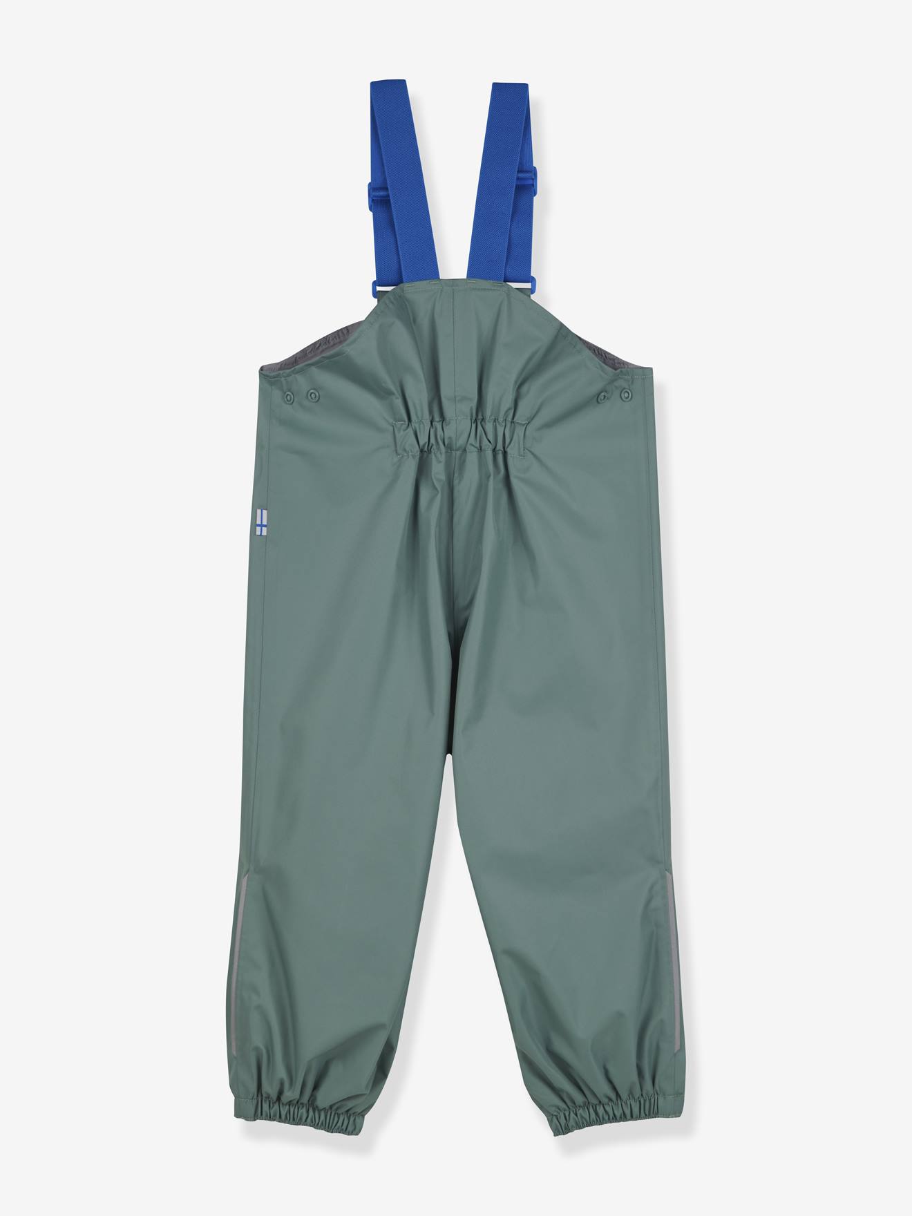 Regenbroek voor kinderen met bretels PULLEA FINKID turquoiseblauw afbeelding