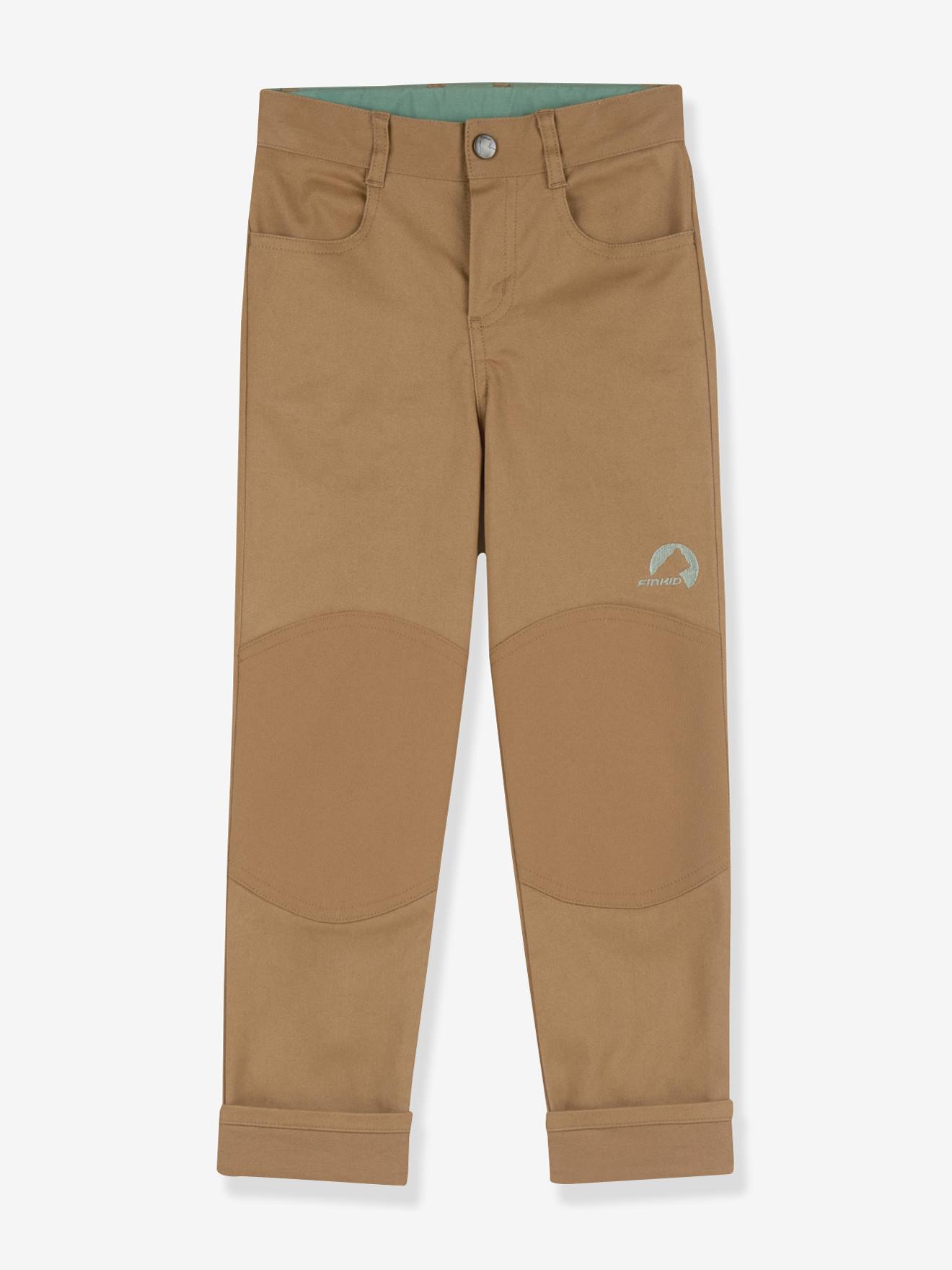 Kinderbroek KUULU CANVAS finkid, rechte pasvorm karamel afbeelding