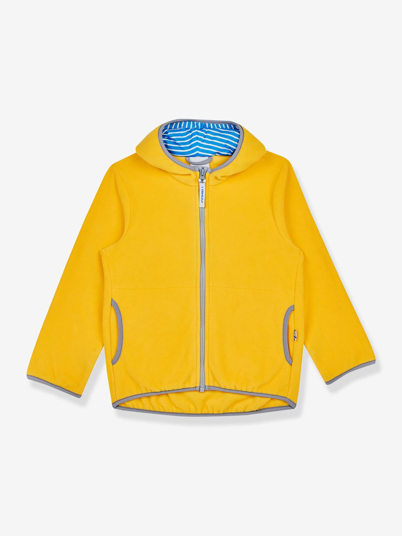 Fleece kinderjas PAUKKU FINKID, zip-in binnenjas geel afbeelding