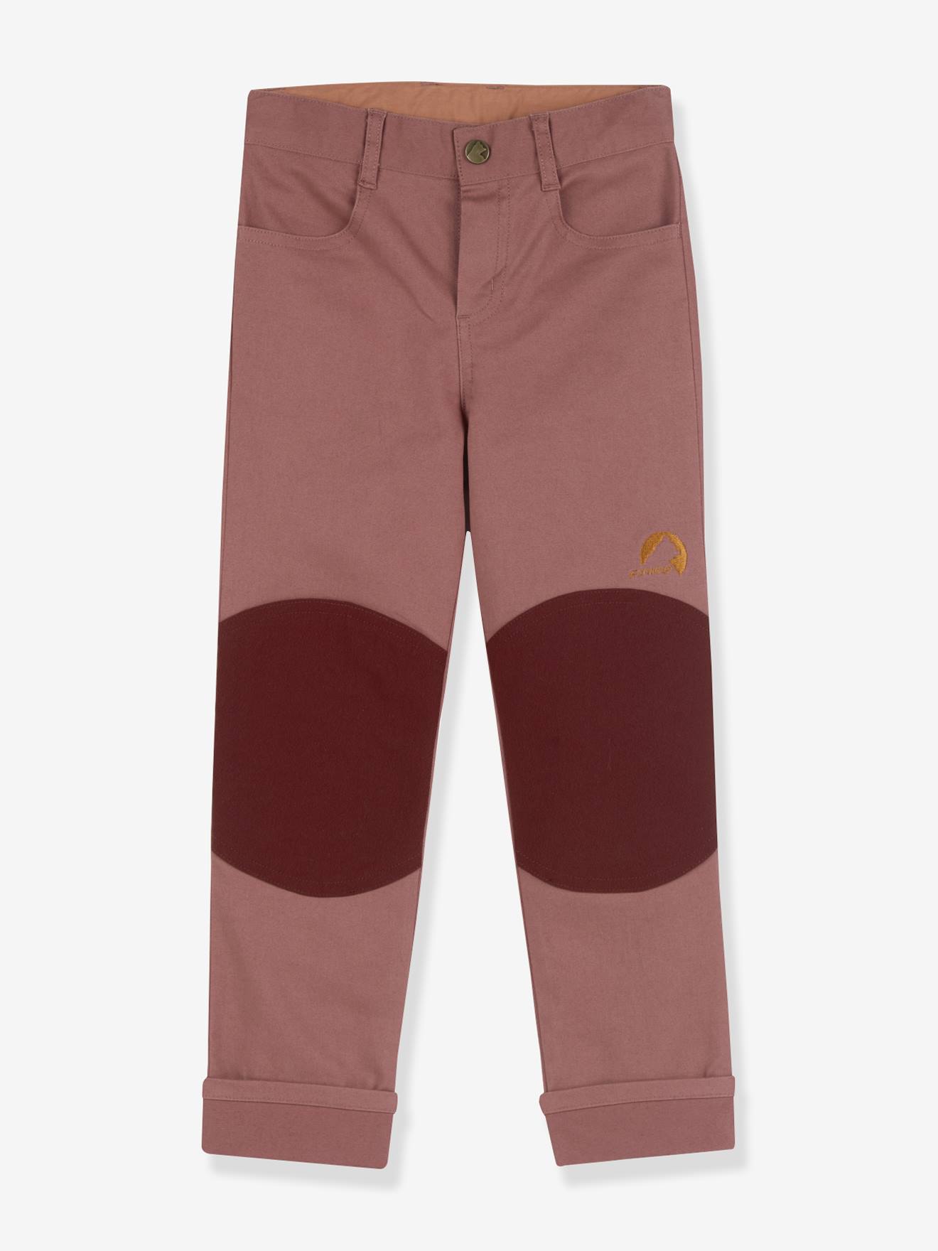 Kinderbroek KUULU CANVAS finkid, rechte pasvorm rozenhout afbeelding