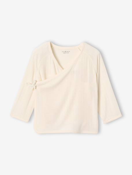 5-delige geboorteset: hemdje + broek + muts + handschoenen + zakje ENVIE DE FRAISE ecru - vertbaudet enfant 