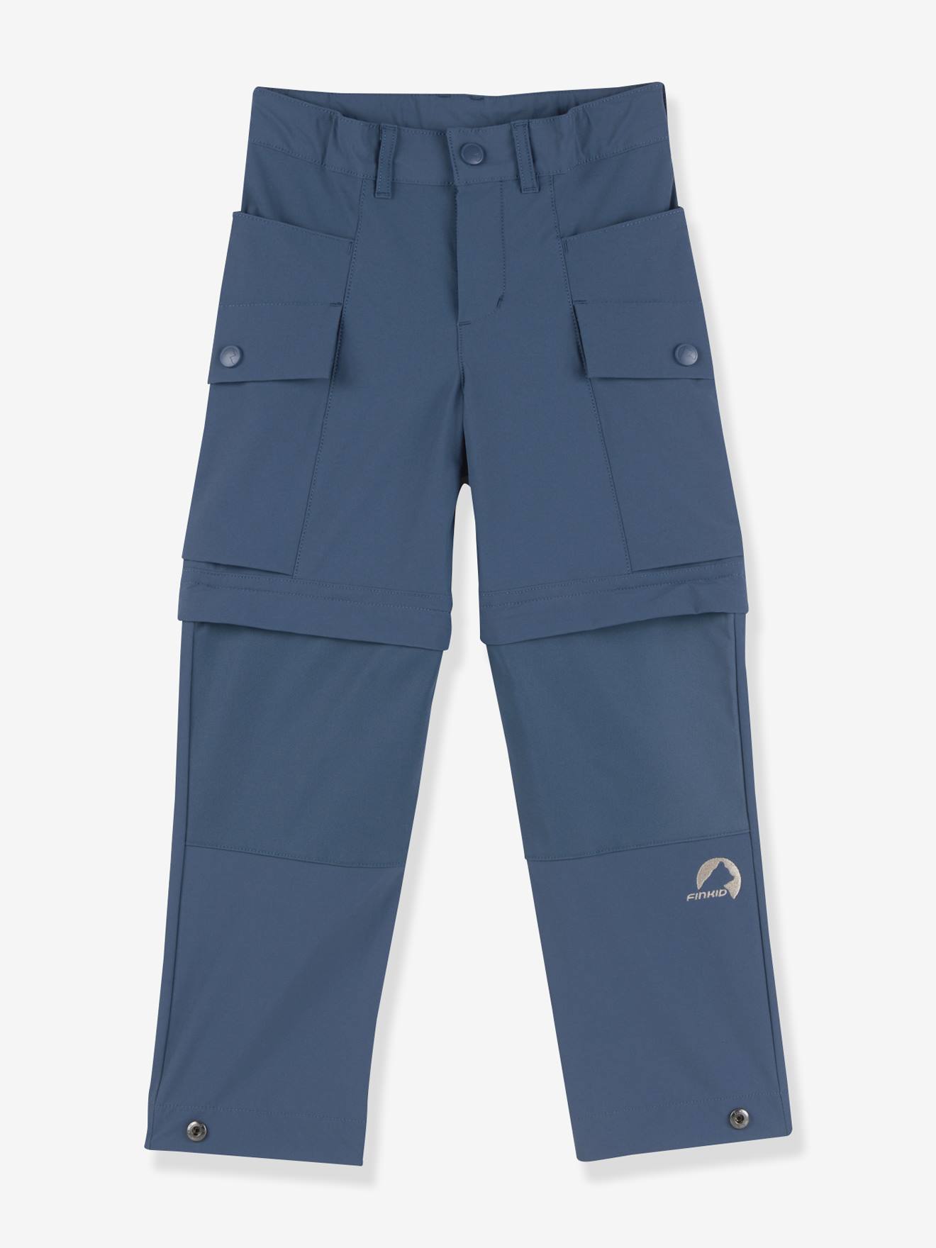 Zomerbroek voor kinderen ORAVA ZIP finkid, variabele beenlengte jeansblauw afbeelding