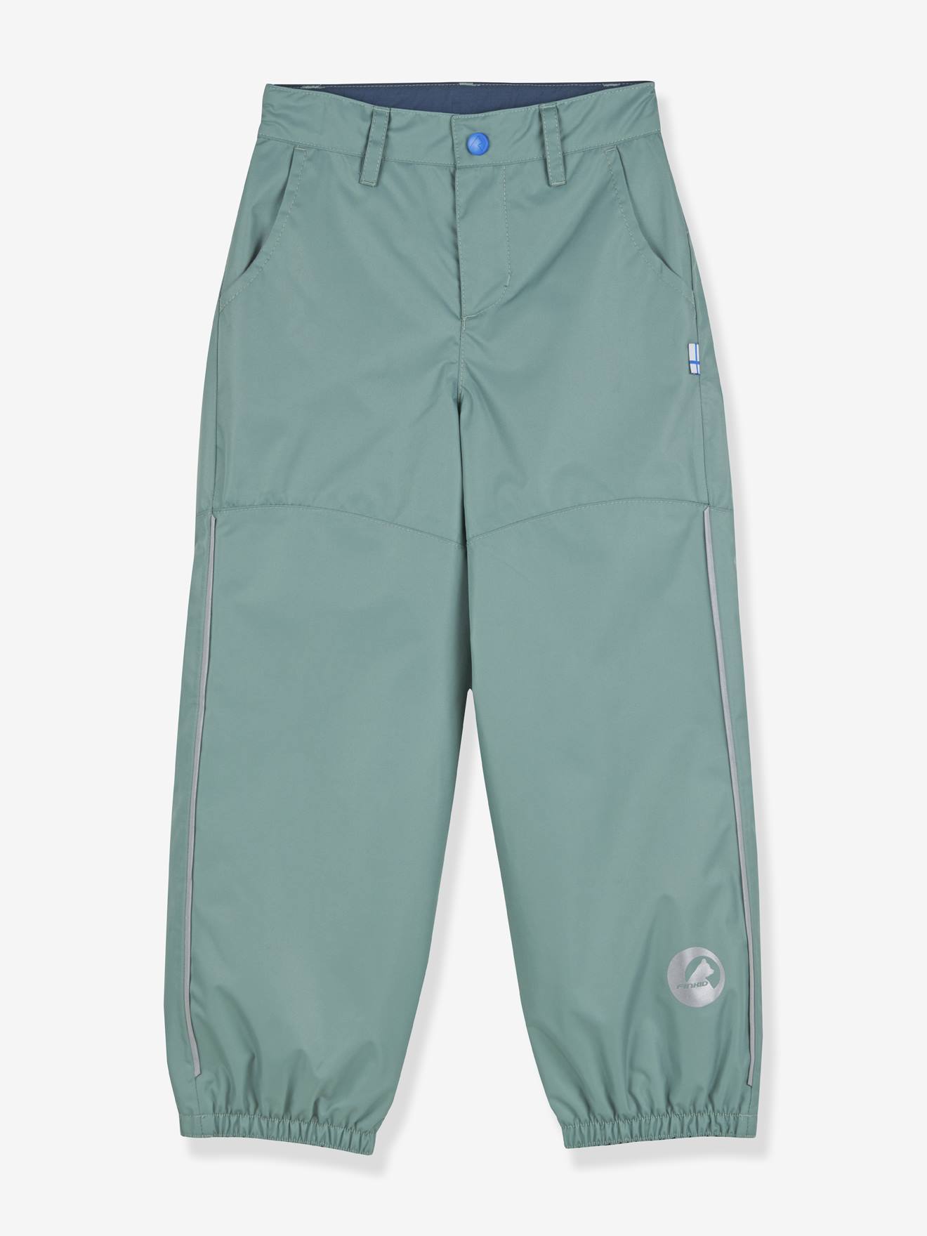 Waterdichte kinderbroek voor buiten PIKSA PLUS finkid turquoiseblauw afbeelding