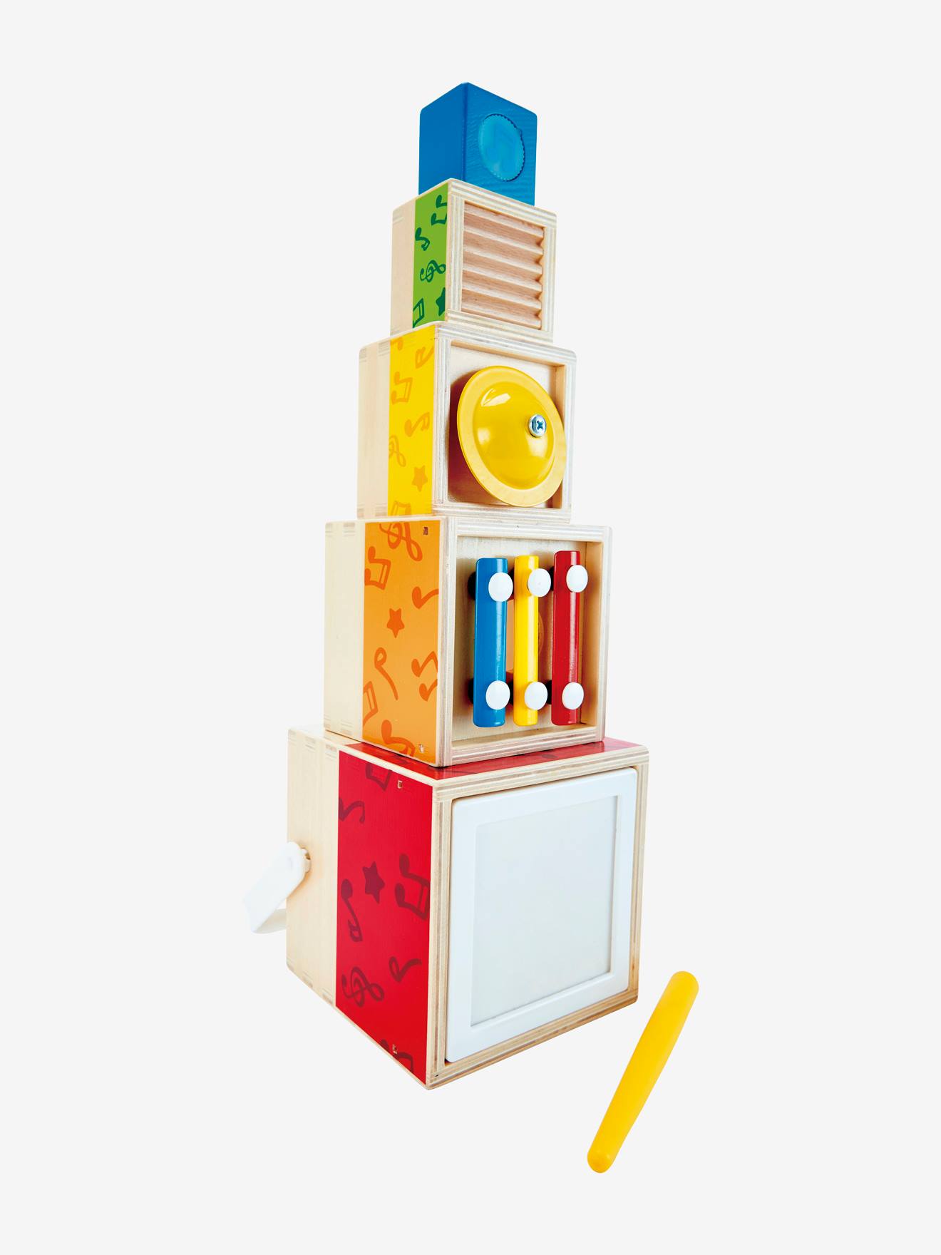 Hape Houten Stapelbare 6-delig Muziekset - Speelgoedinstrument