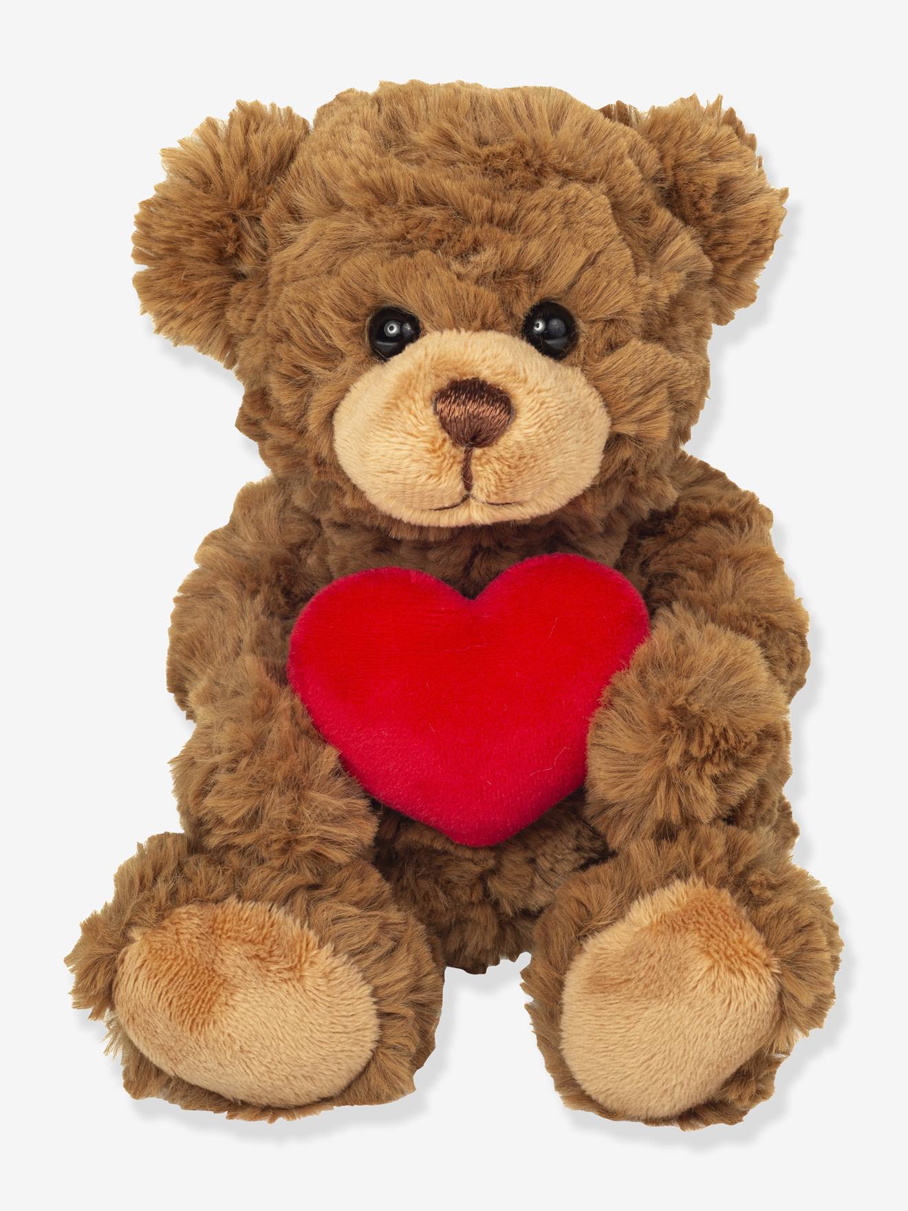 TEDDY HERMANN knuffel met c 1/2 ur 20 cm TEDDY HERMANN bruin afbeelding