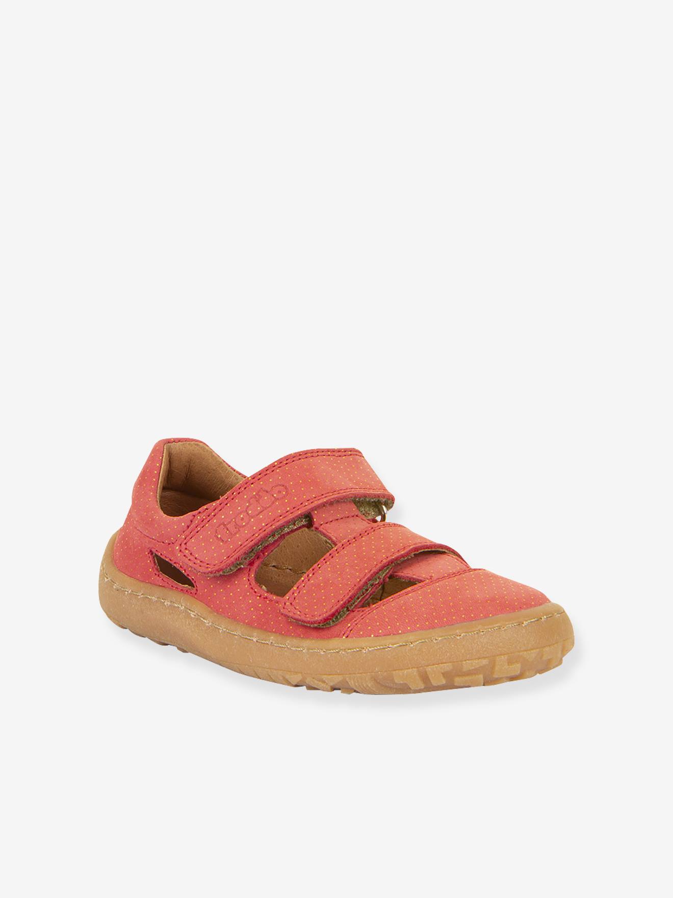 Barefootsandalen met bandjes voor kinderen BAREFOOT SANDAL FRODDO koraal afbeelding