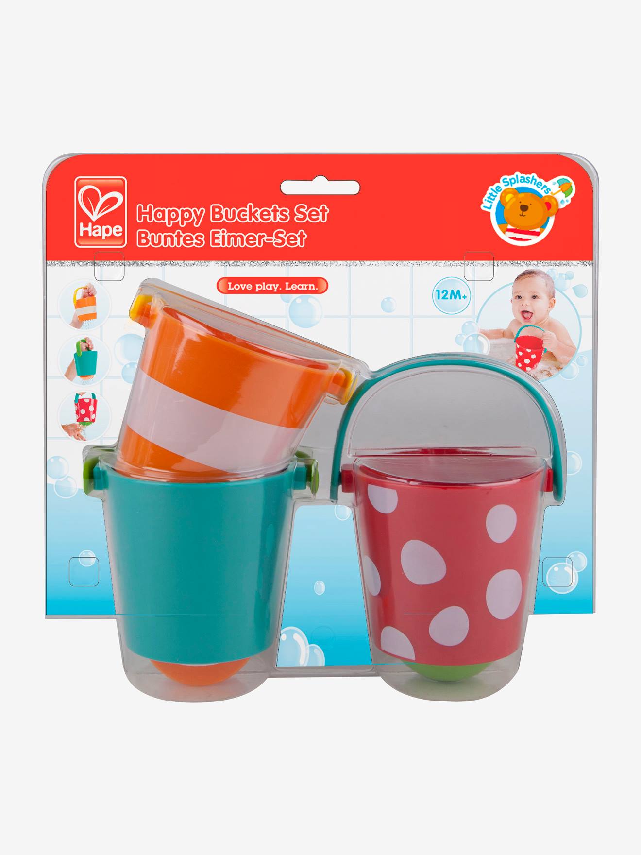 Set van bad-emmertjes HAPE multi-gekleurd