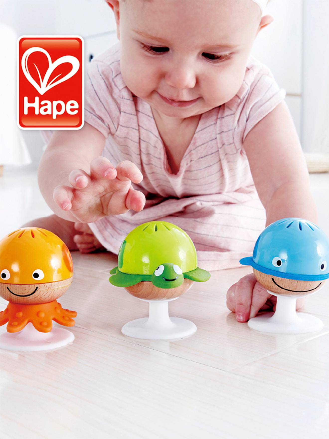 Zeedieren rammelaars HAPE multi-gekleurd