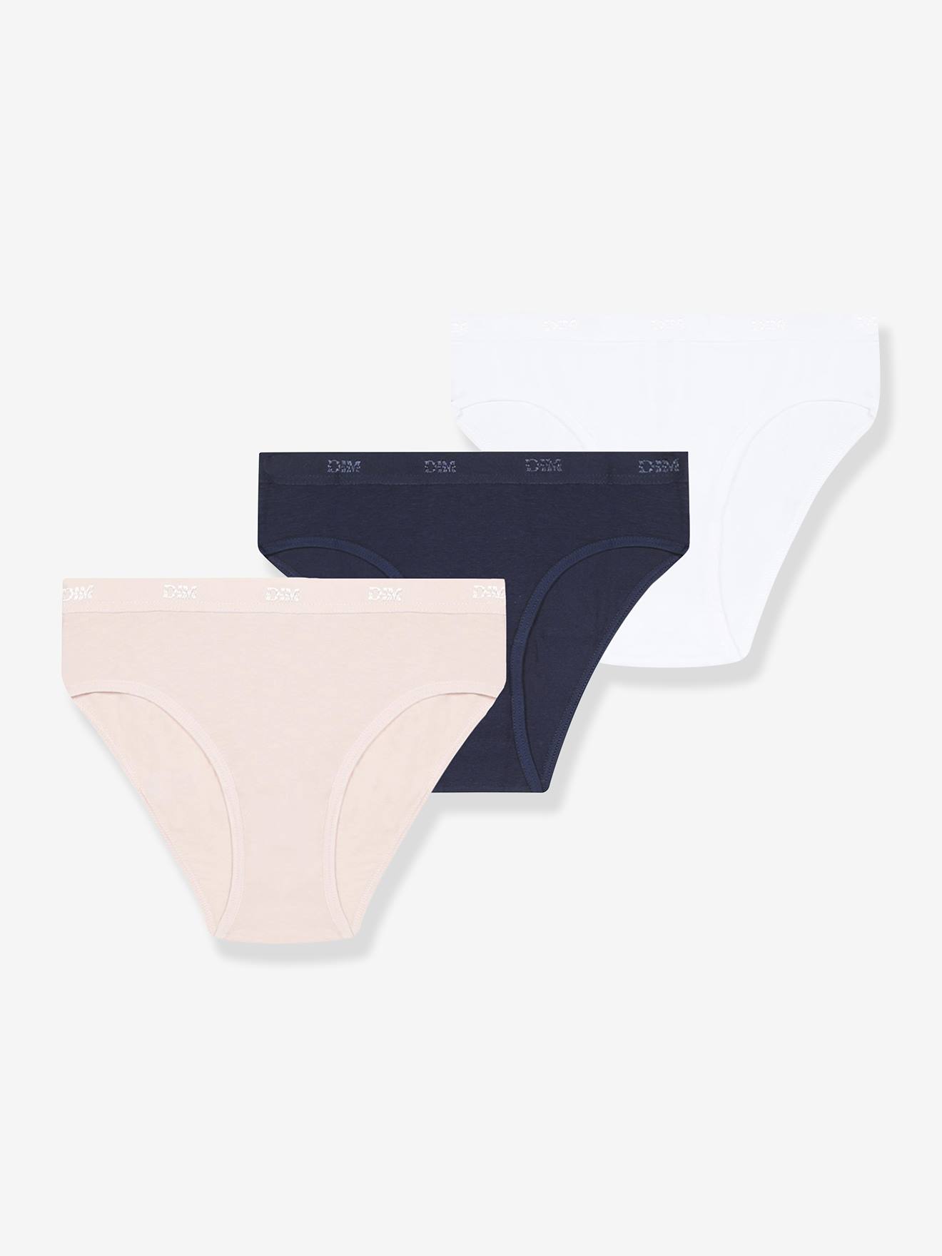 Set van 3 slipjes for girls Les Pockets Ecodim rozen