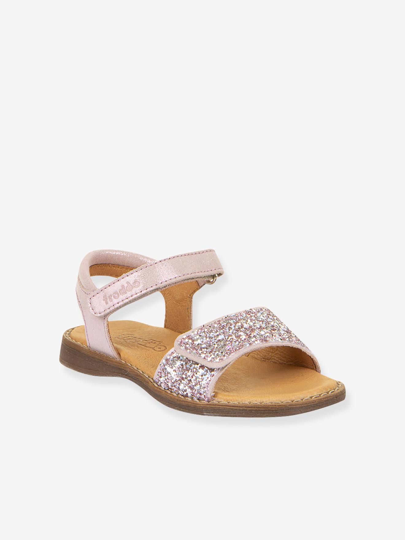 Leren sandalen voor meisjes LORE SPARKLE FRODDO rozen afbeelding