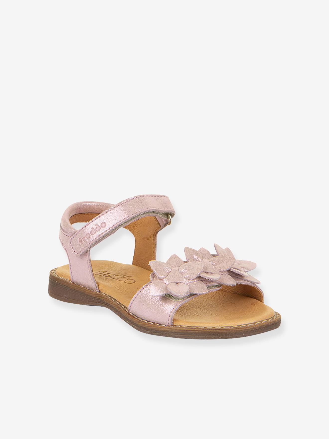 Leren sandalen voor meisjes LORE FLOWERS FRODDO rozen afbeelding