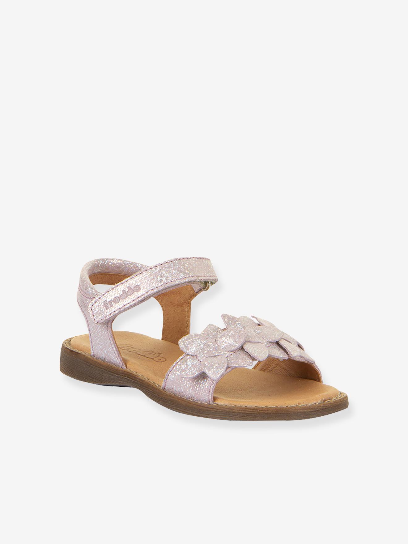 Leren sandalen voor meisjes LORE FLOWERS FRODDO rouge afbeelding