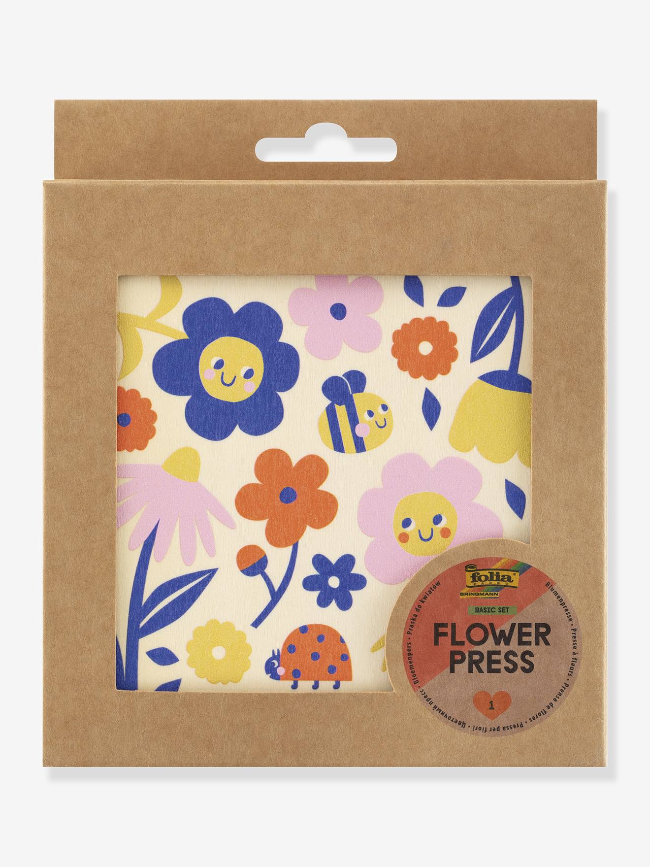 Basisset bloemenpers FOLIA hout afbeelding