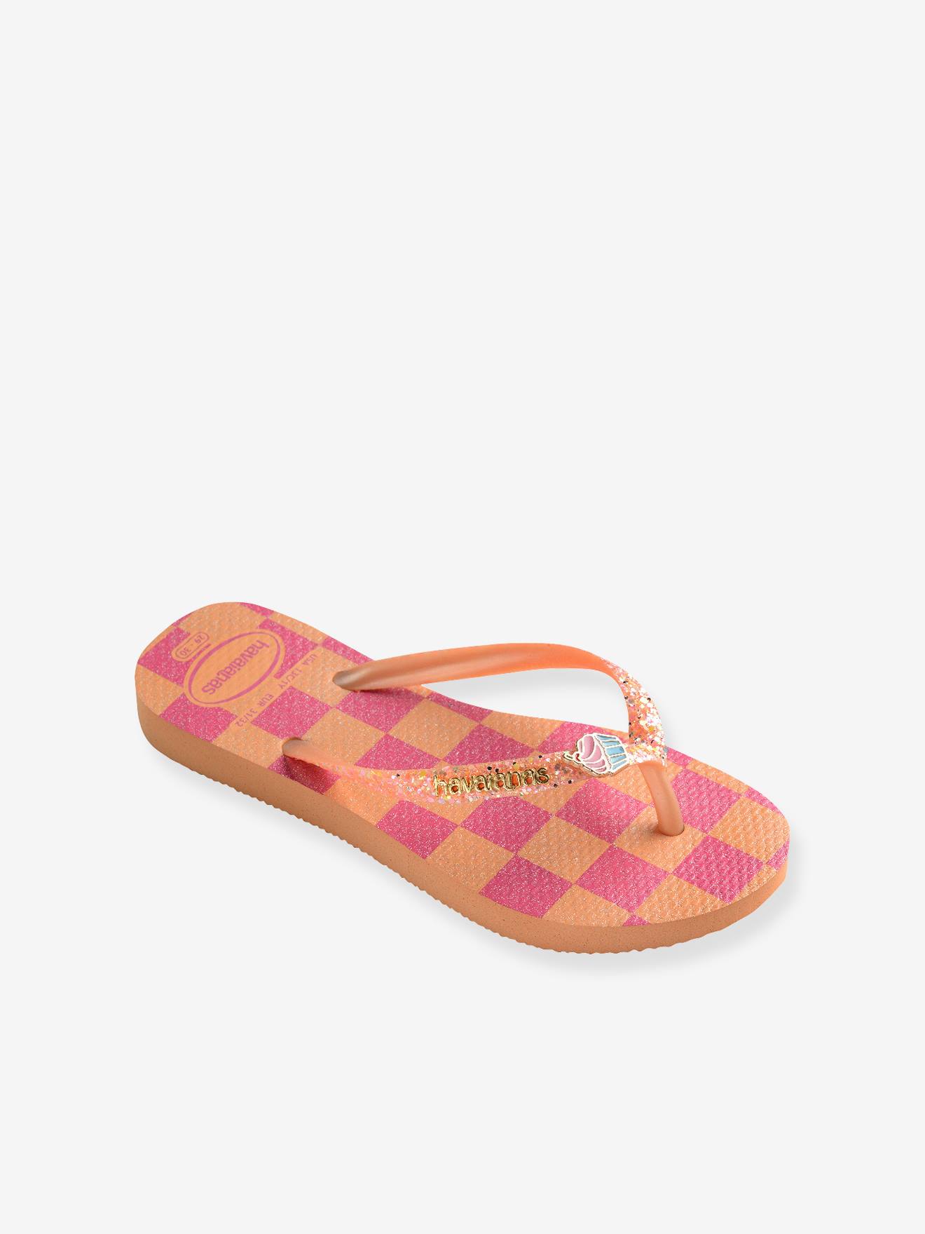 Slippers voor kinderen Slim Glitter Trendy HAVAIANAS rozen afbeelding