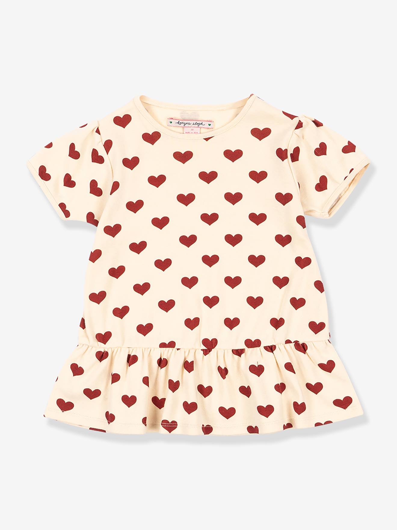 Babysweater met korte mouwen KONGES SLOJD rood afbeelding