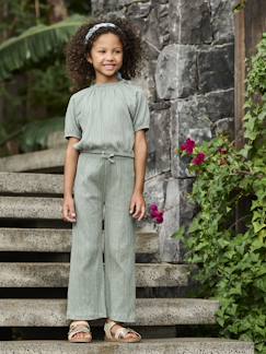 Meisje-Legging-Wijde legging met golvend effect voor meisjes