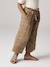 Wijde korte broek 'paperbag' voor meisjes, van katoengaas beige+lila+oudroze+saliegroen+wit - vertbaudet enfant 