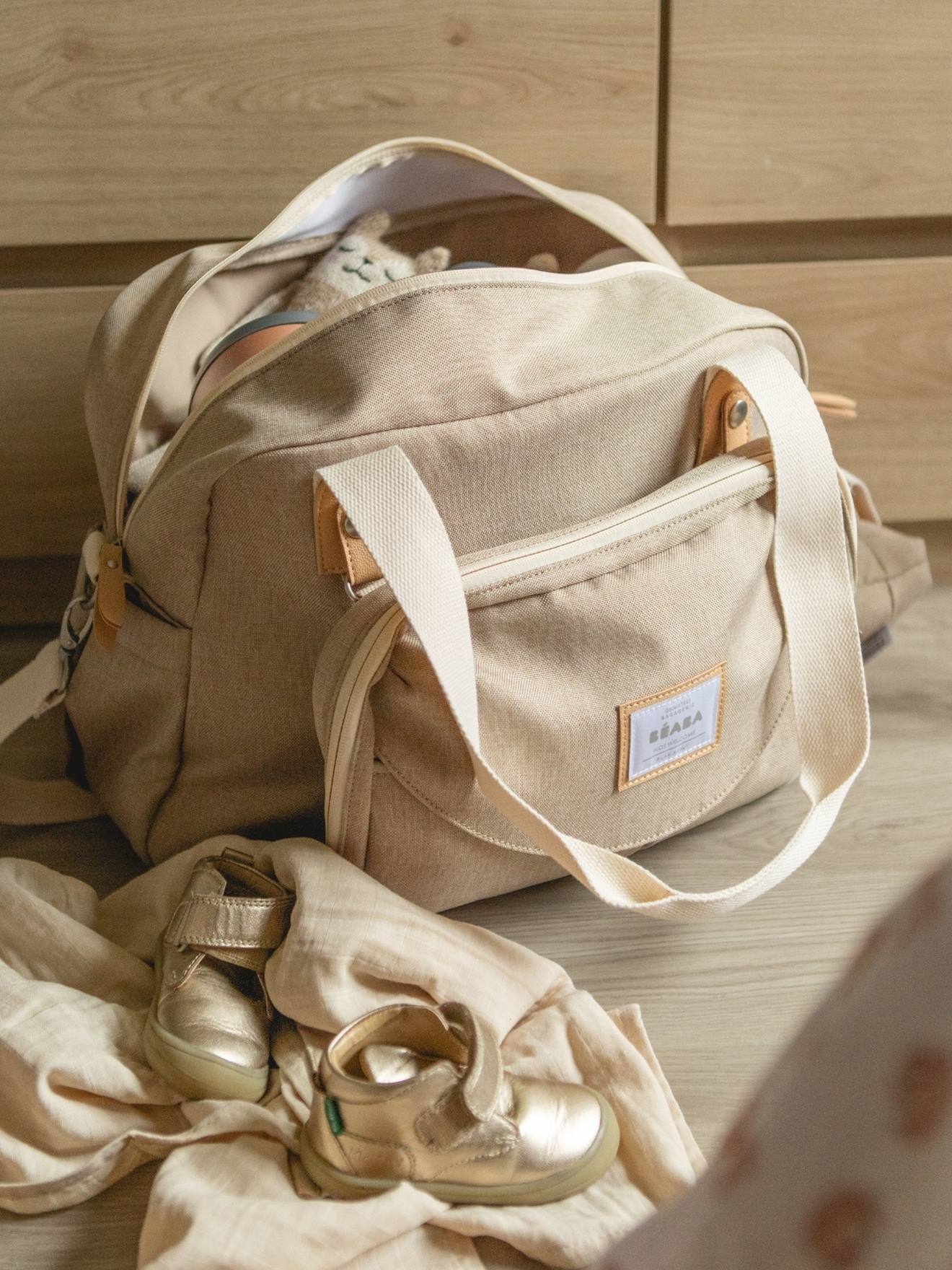 Luiertas Genève II BEABA beige, bedrukt