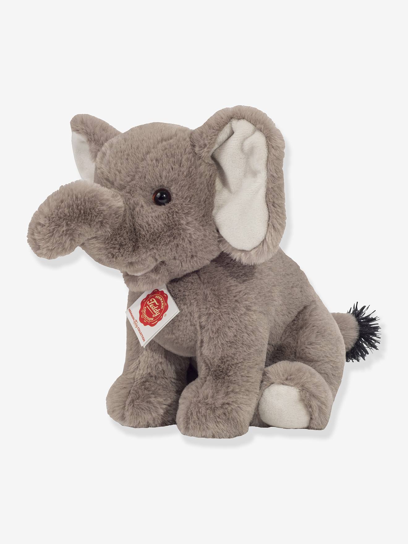 Zittende olifant knuffel 25 cm TEDDY HERMANN grijs afbeelding