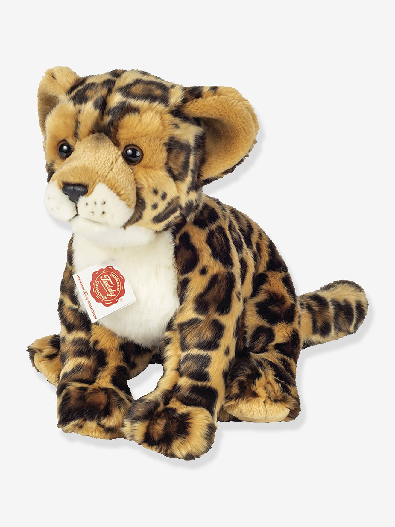 Zittende luipaardknuffel 27 cm driekleurig TEDDY HERMANN meerkleurig afbeelding