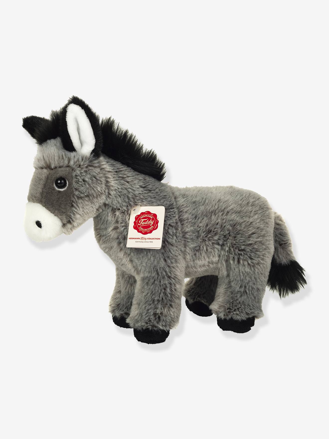 Staande ezel knuffel 27 cm TEDDY HERMANN grijs afbeelding