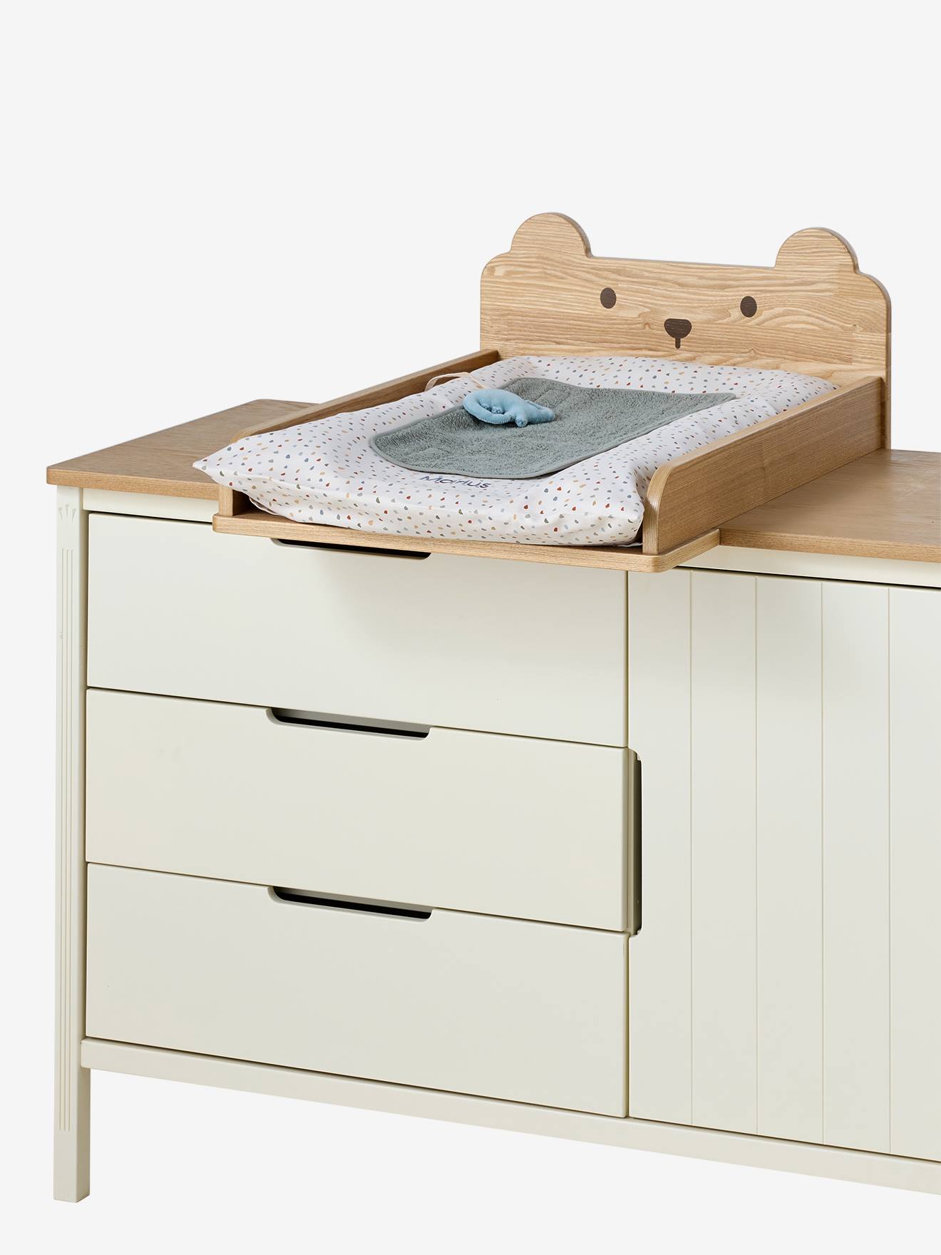 Luiertafel 52 cm Ourson hout afbeelding