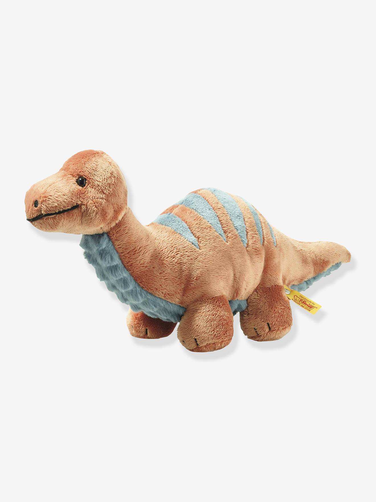 Brontosaurus knuffel 28 cm voor kinderen BRONKO STEIFF sinaasappel afbeelding