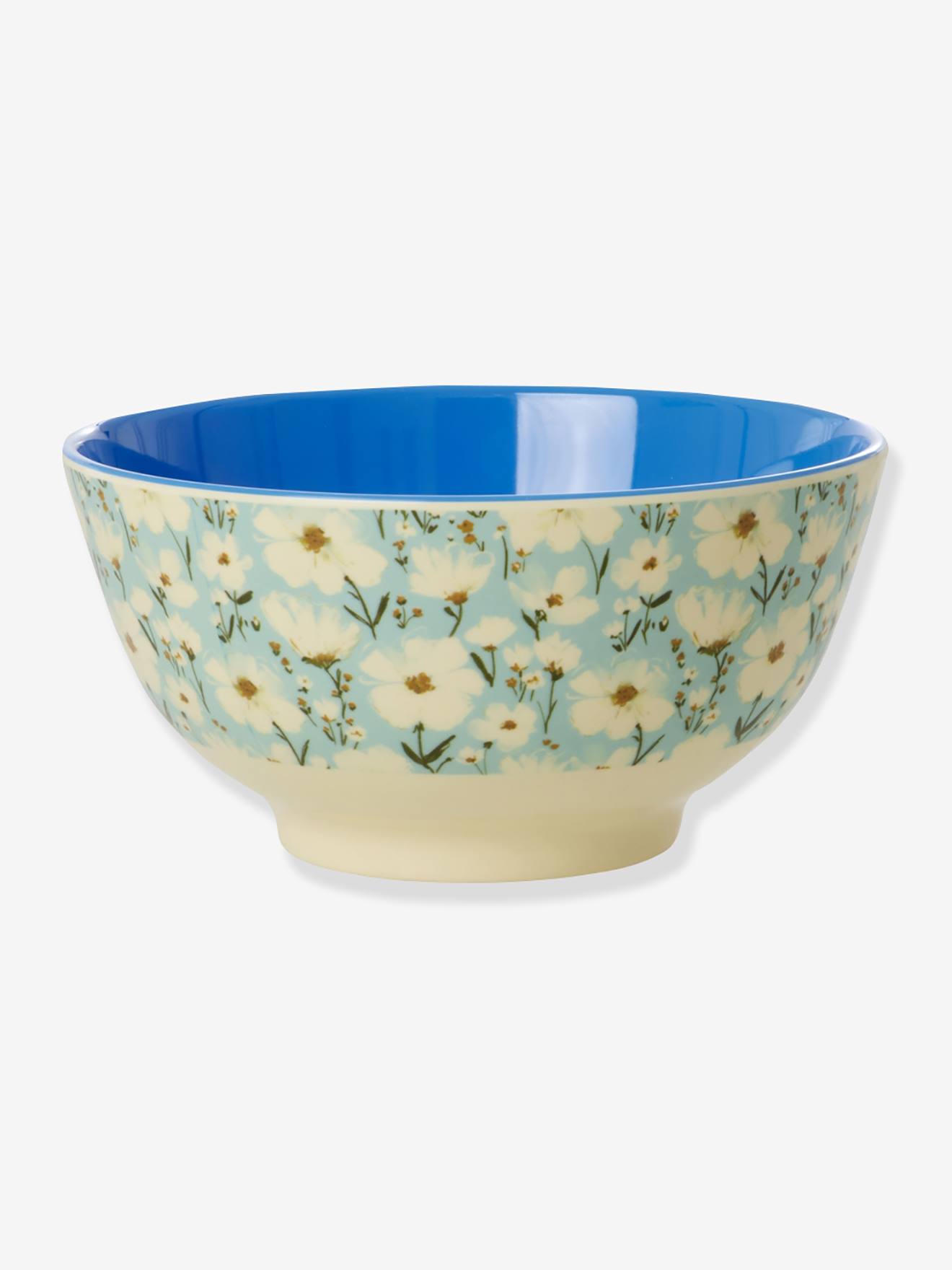 Medium melamine kom SUMMER BLOOM rice 700 ml hemelsblauw