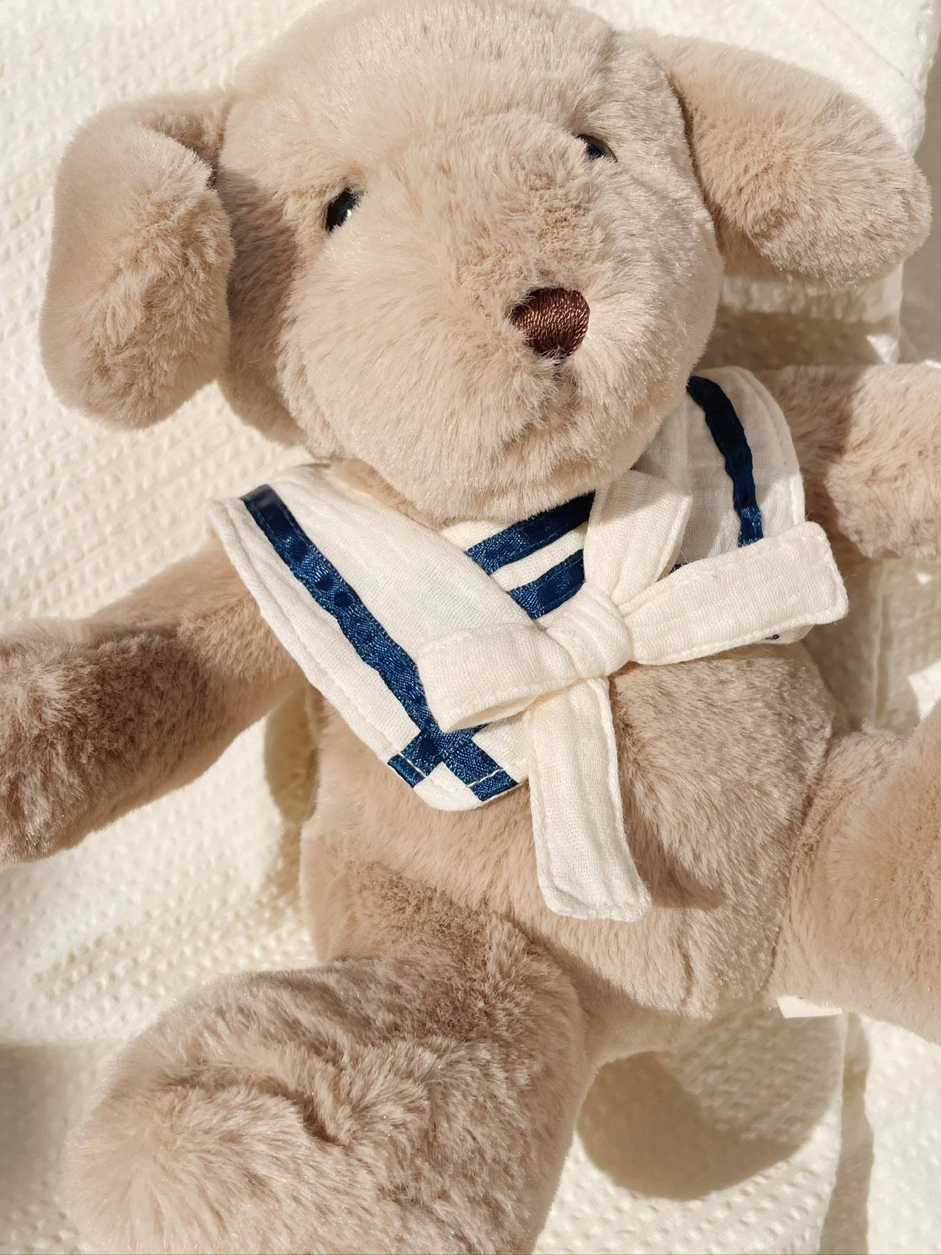 Luca sailor knuffelhond KONGES SLOJD bruin