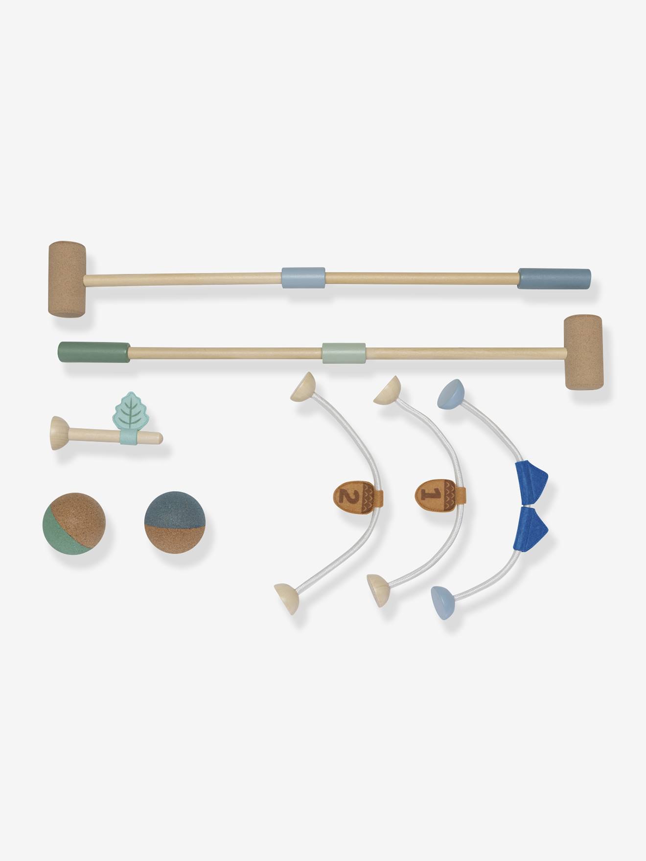 KORKO kurk croquet set meerkleurig afbeelding