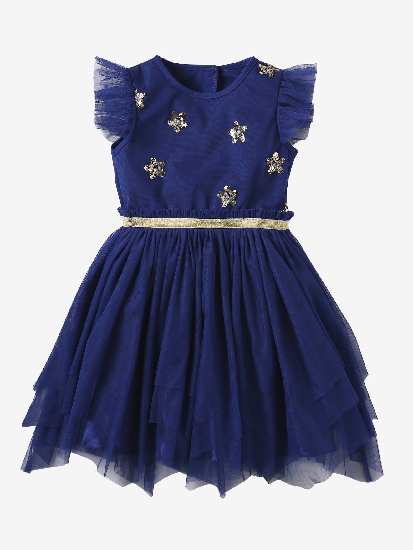 Verkleedjurk prinses Sterren blauw afbeelding