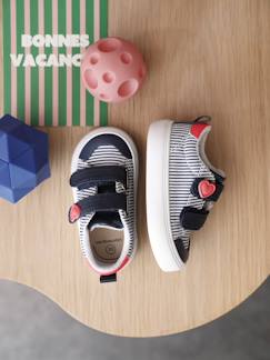 Schoenen-Baby schoenen 17-26-Loopt meisje 19-26-Sneakers-Gestreepte baby kratten 