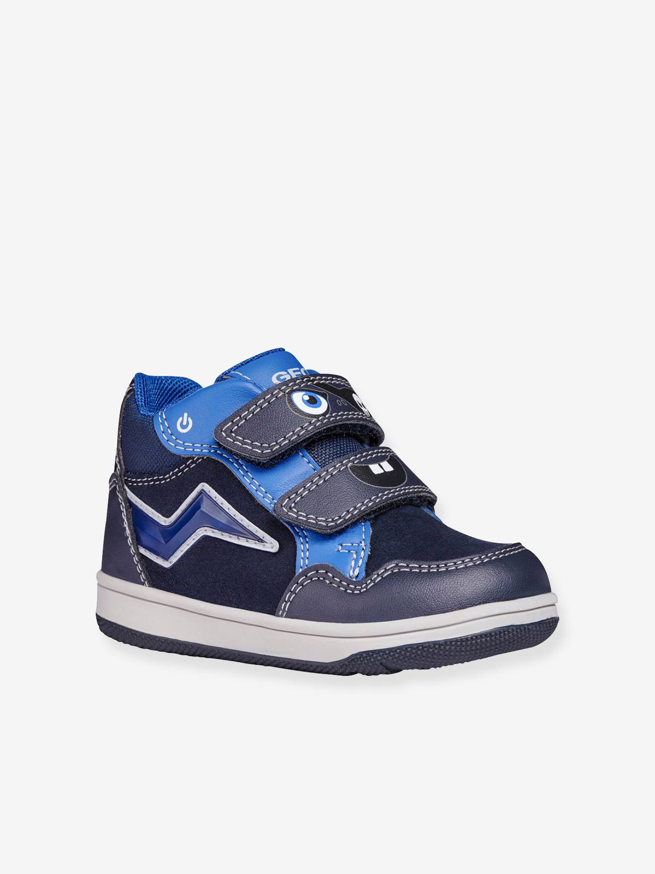 Sneakers voor baby jongens New Flick High GEOX® marineblauw