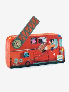 Speelgoed-Educatief speelgoed-Puzzels-Puzzel De brandweerwagen 16 items DJECO