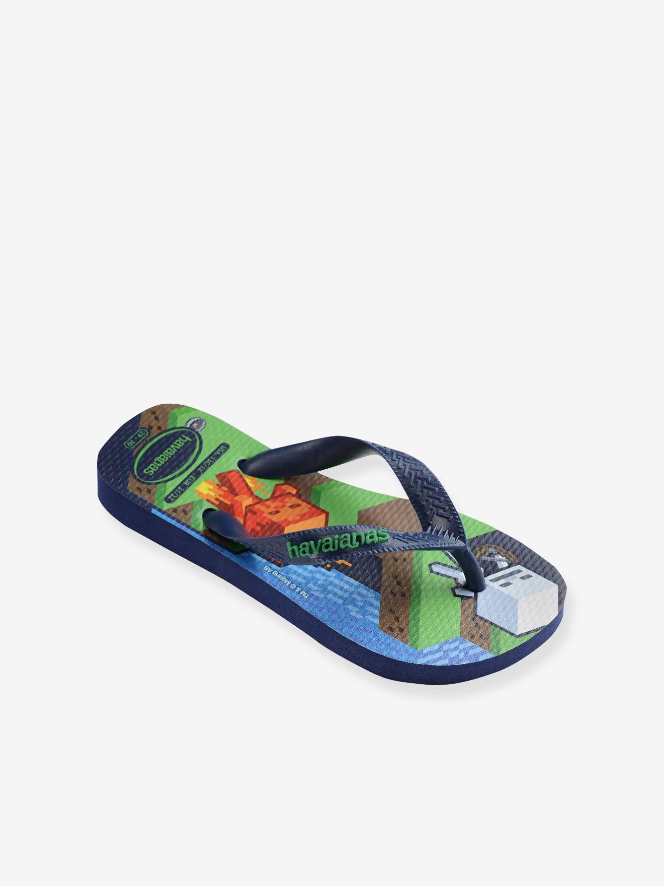 Minecraft HAVAIANAS teenslippers voor kinderen groen afbeelding