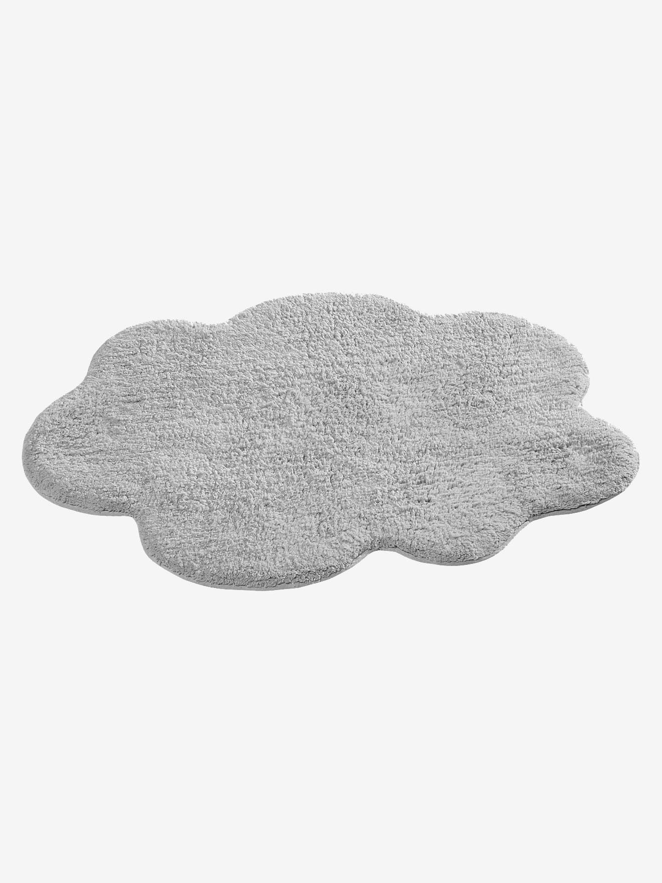 Badstof mat voor babykamer grijs licht afbeelding