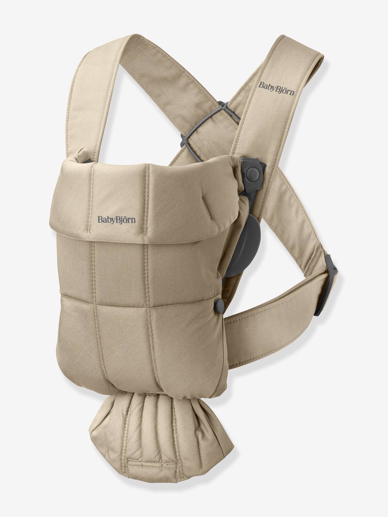 Geweven babydrager Mini BABYBJÖRN beige afbeelding
