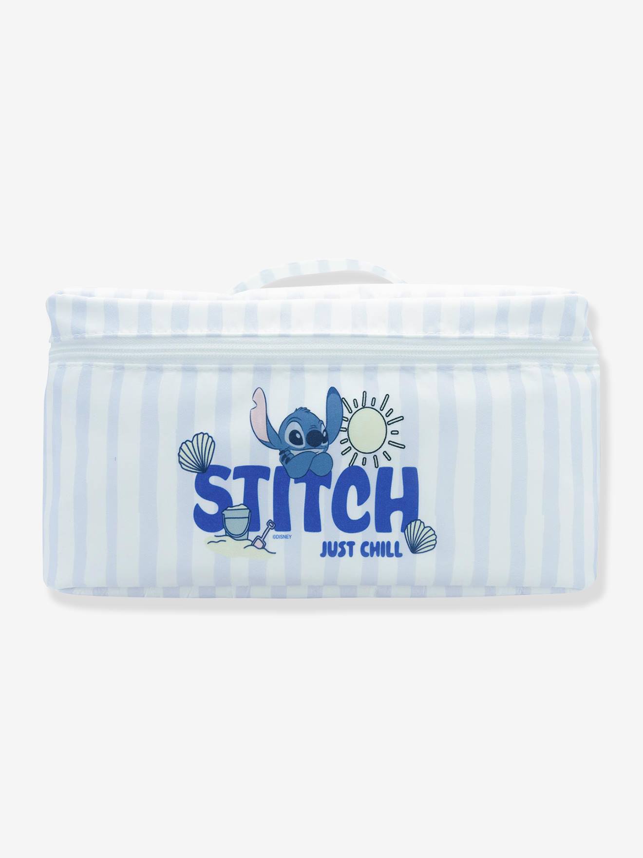 Zachte gestreepte toilettas Disney® LILO & STITCH blauw, gestreept afbeelding