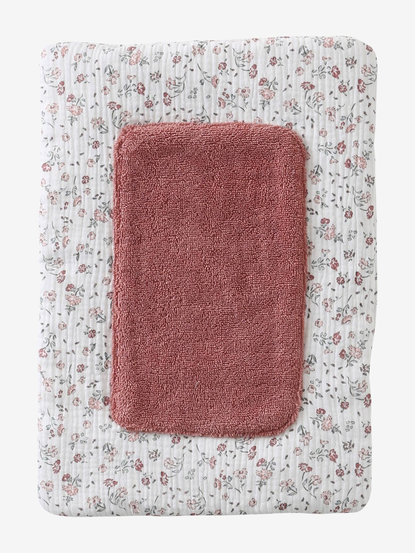 Aankleedkussen voor babypop rozen afbeelding