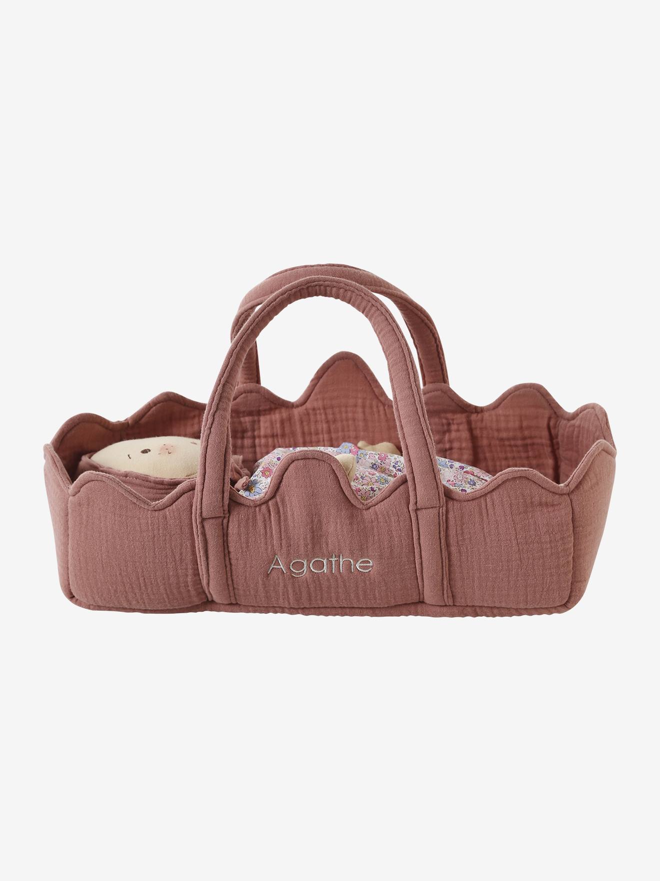 Mijn 1e pop en zijn wieg van aanpasbare stof rozenhout afbeelding