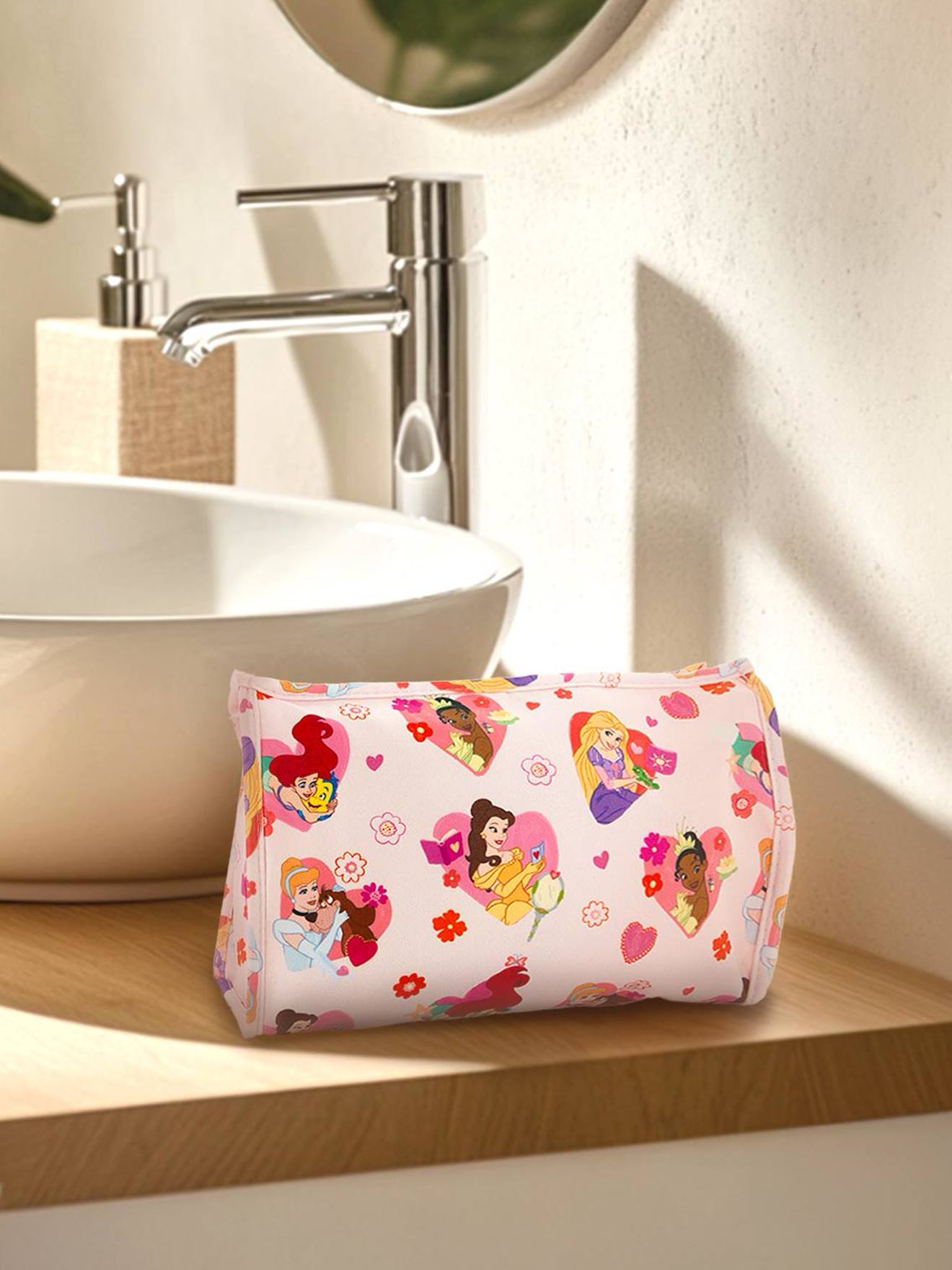 Rechthoekige toilettas DISNEY PRINCESSE rozen afbeelding